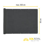 Sol Royal Balkon Sichtschutz PES SolVision PB2