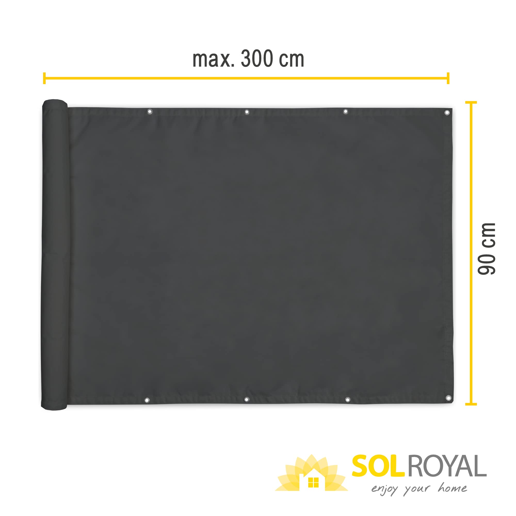 Sol Royal Balkon Sichtschutz PES SolVision PB2