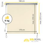 Sol Royal Senkrechtmarkise MS5
