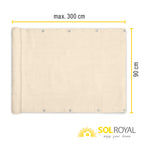 Sol Royal SolVision Balkon Sichtschutz HB2 HDPE