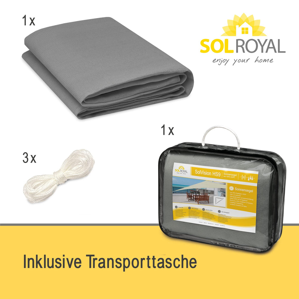 Sol Royal Sonnensegel Wasserdurchlässig HDPE HS9