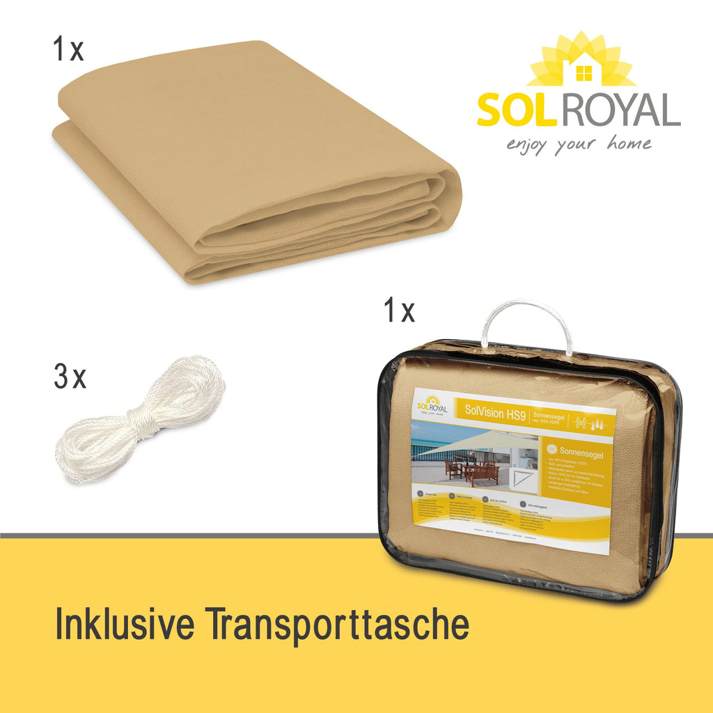 Sol Royal Sonnensegel Wasserdurchlässig HDPE HS9