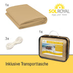 Sol Royal Sonnensegel Wasserdurchlässig HDPE HS9