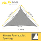 Sol Royal Sonnensegel Wasserdurchlässig HDPE HS9