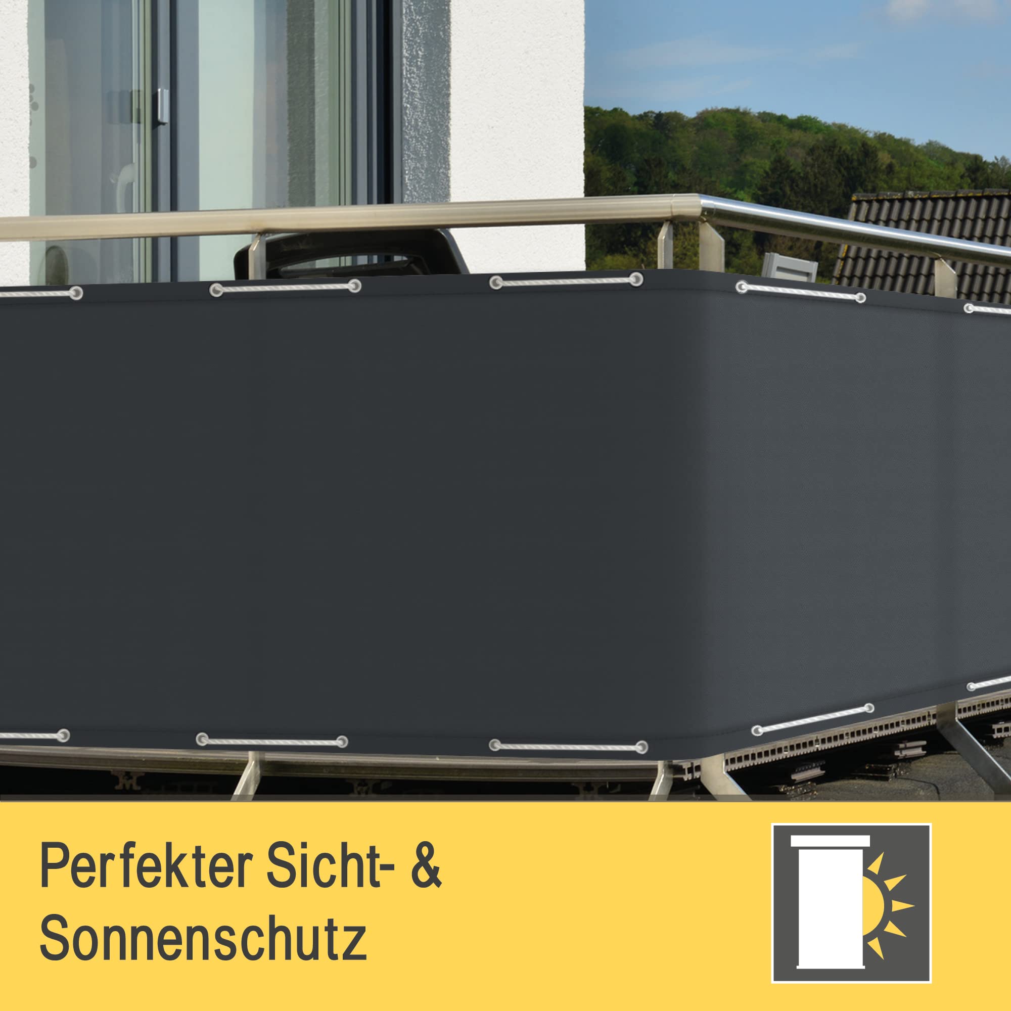 Sol Royal Balkon Sichtschutz PES SolVision PB2