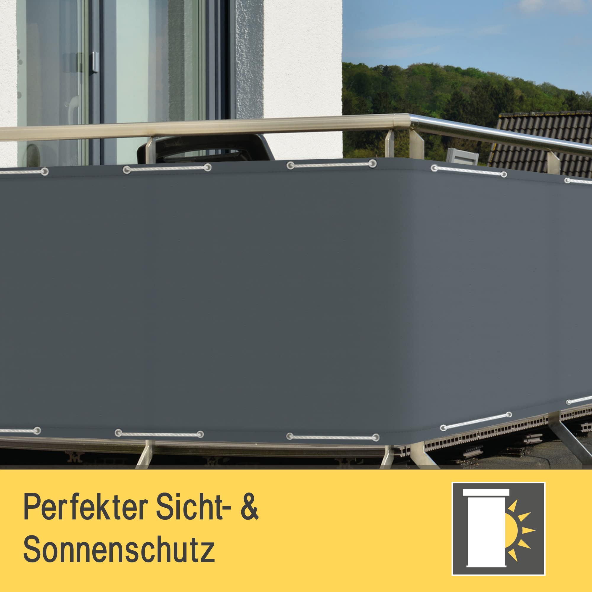 Sol Royal Balkon Sichtschutz PES SolVision PB2