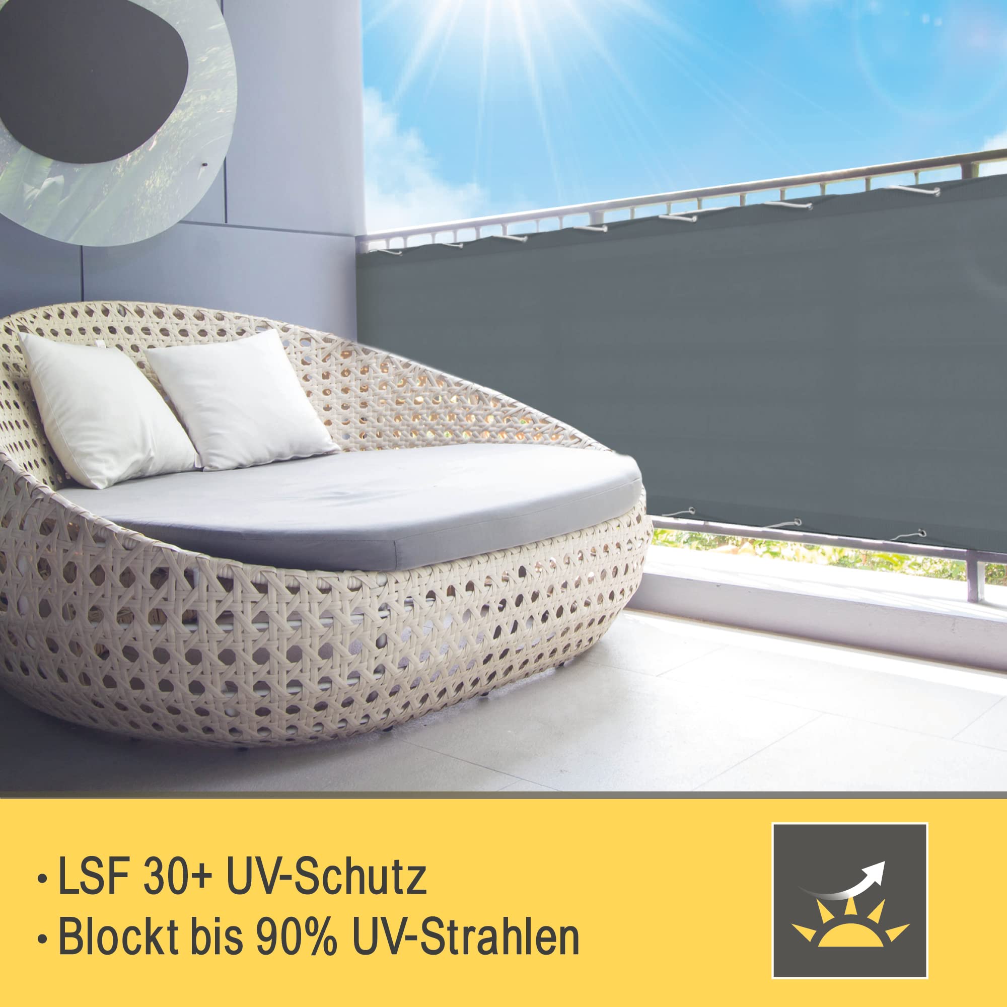 Sol Royal Balkon Sichtschutz PES SolVision PB2