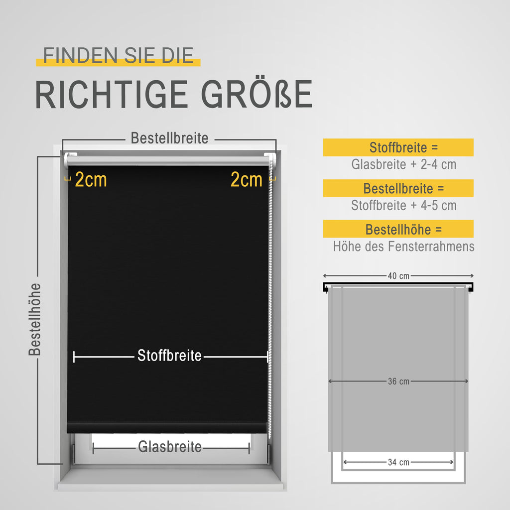 Thermorollo Rollo für Fenster ohne Bohren T42