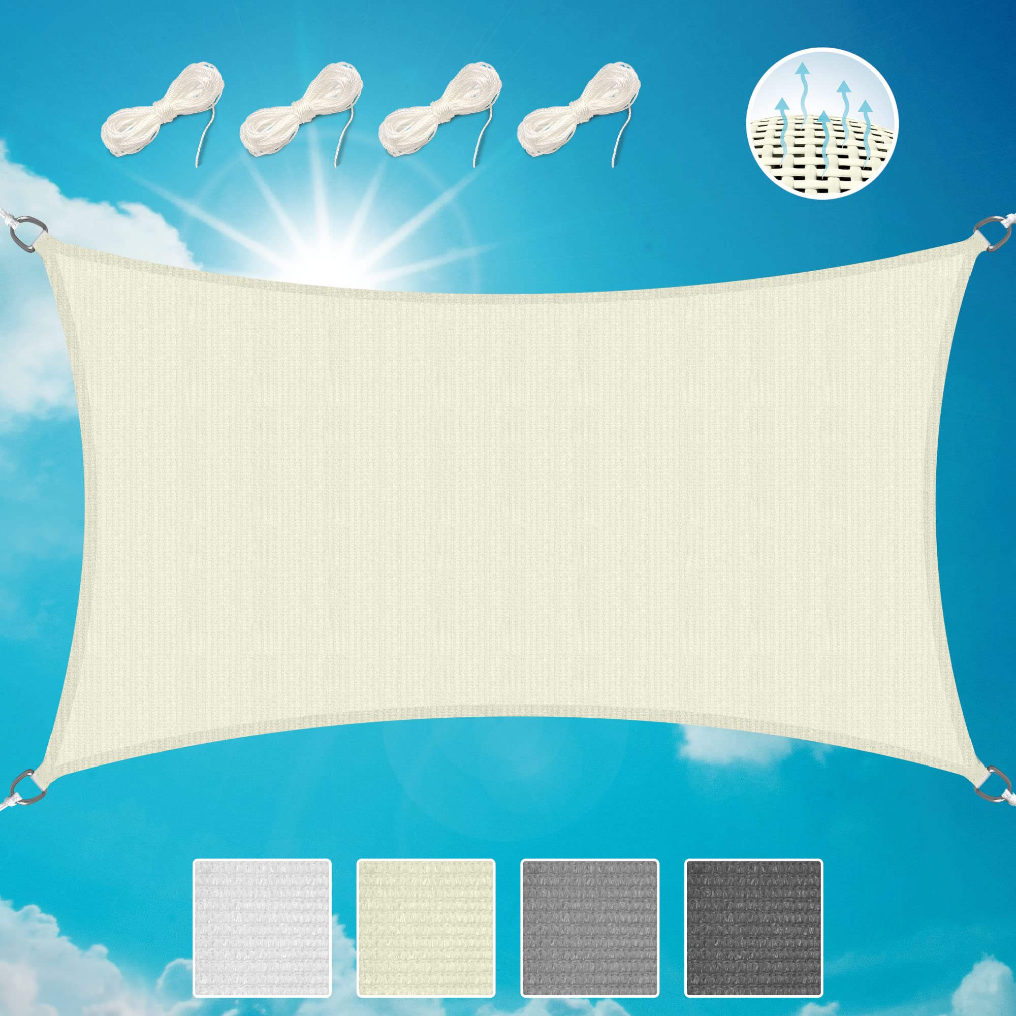 Sol Royal Sonnensegel Wasserdurchlässig HDPE HS9