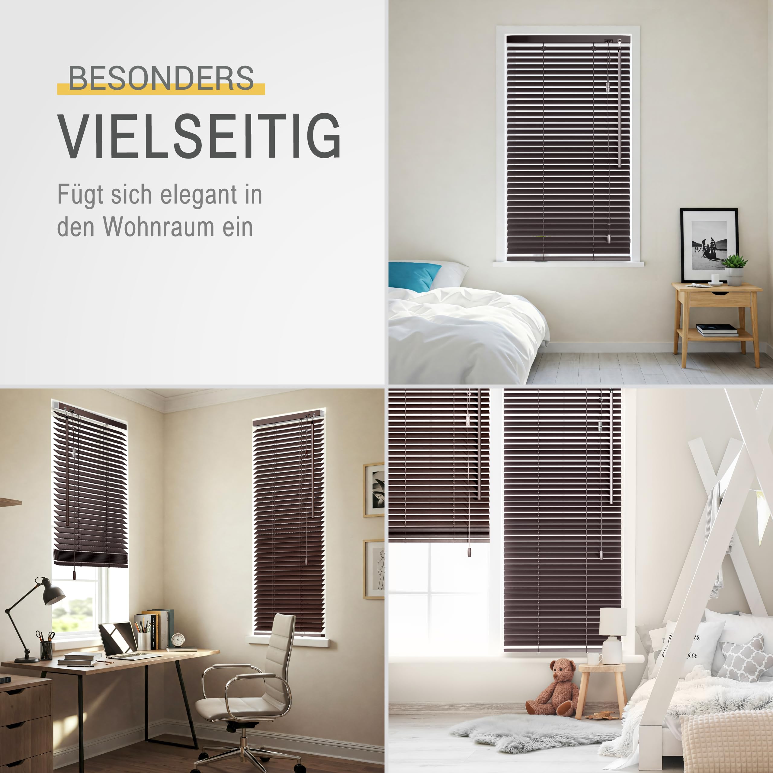 Sol Royal Holzjalousie SolDecor JH3 Jalousie aus Holz