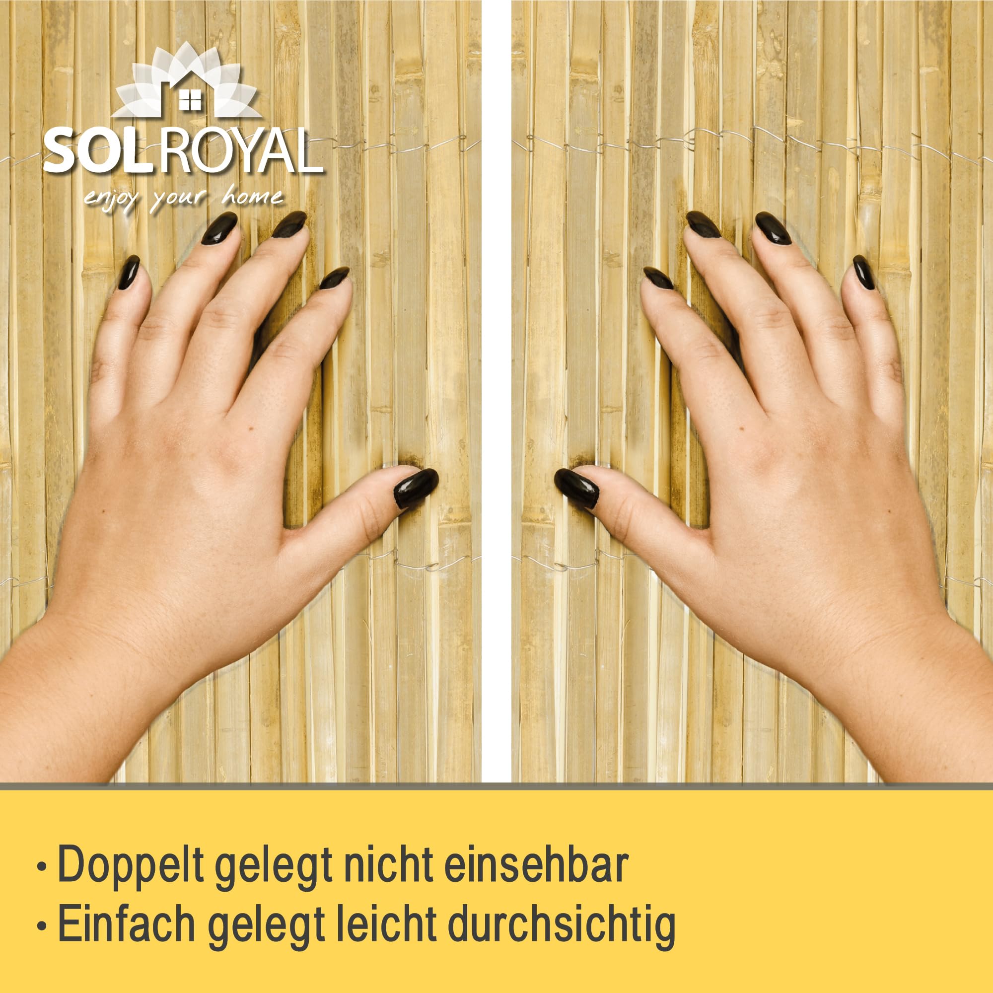 Sol Royal Split Bambus Sichtschutz - B55