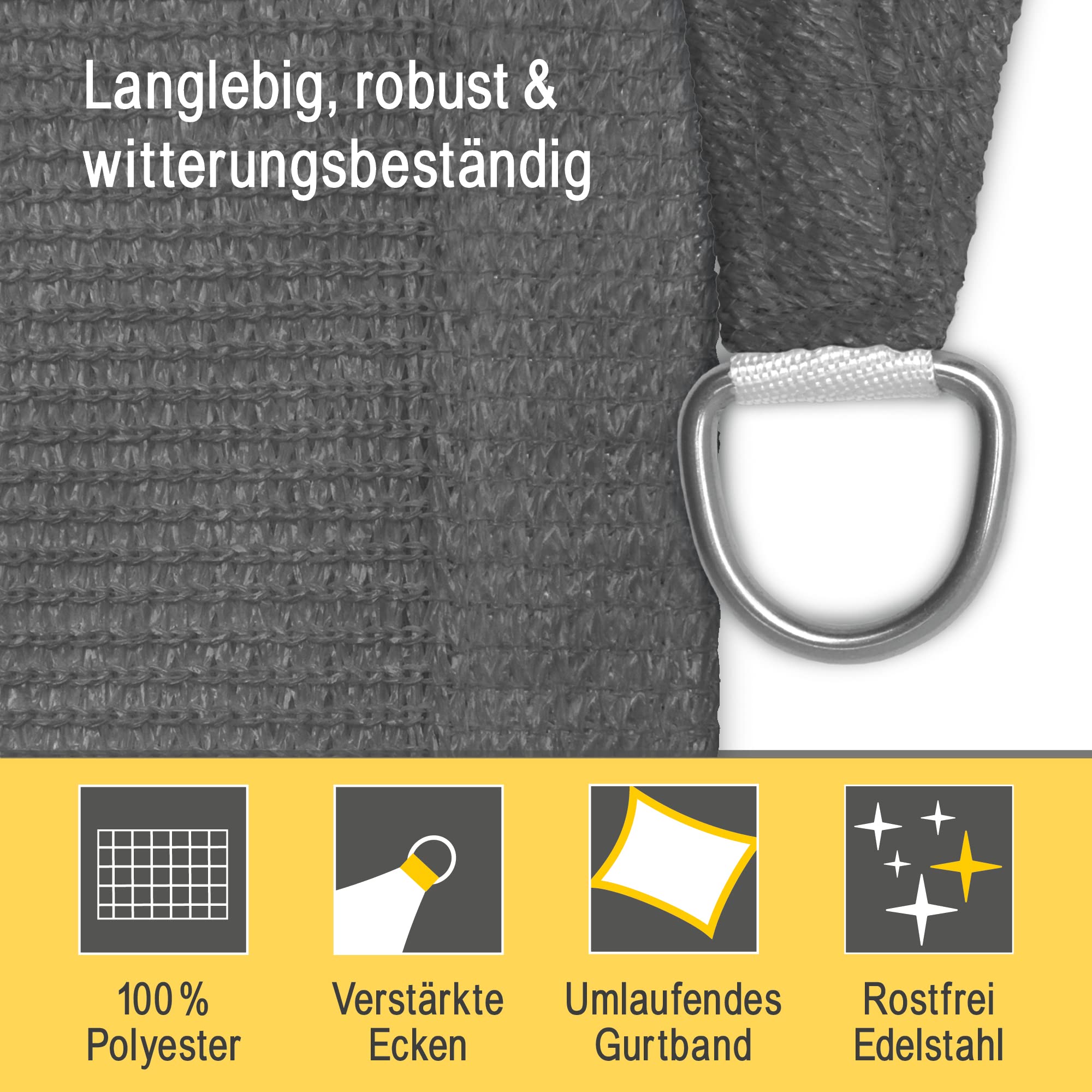 Sol Royal Sonnensegel Wasserdurchlässig HDPE HS9