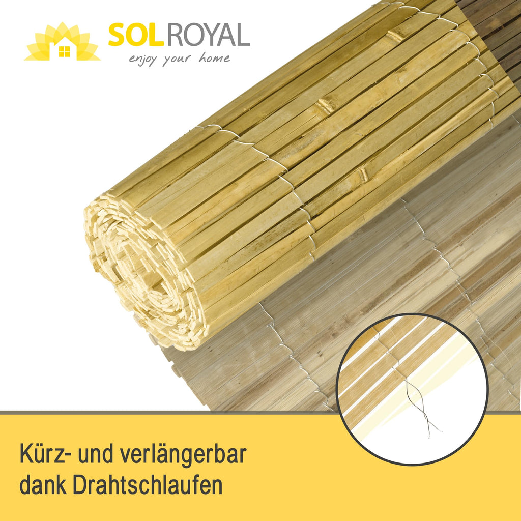 Sol Royal Split Bambus Sichtschutz - B55