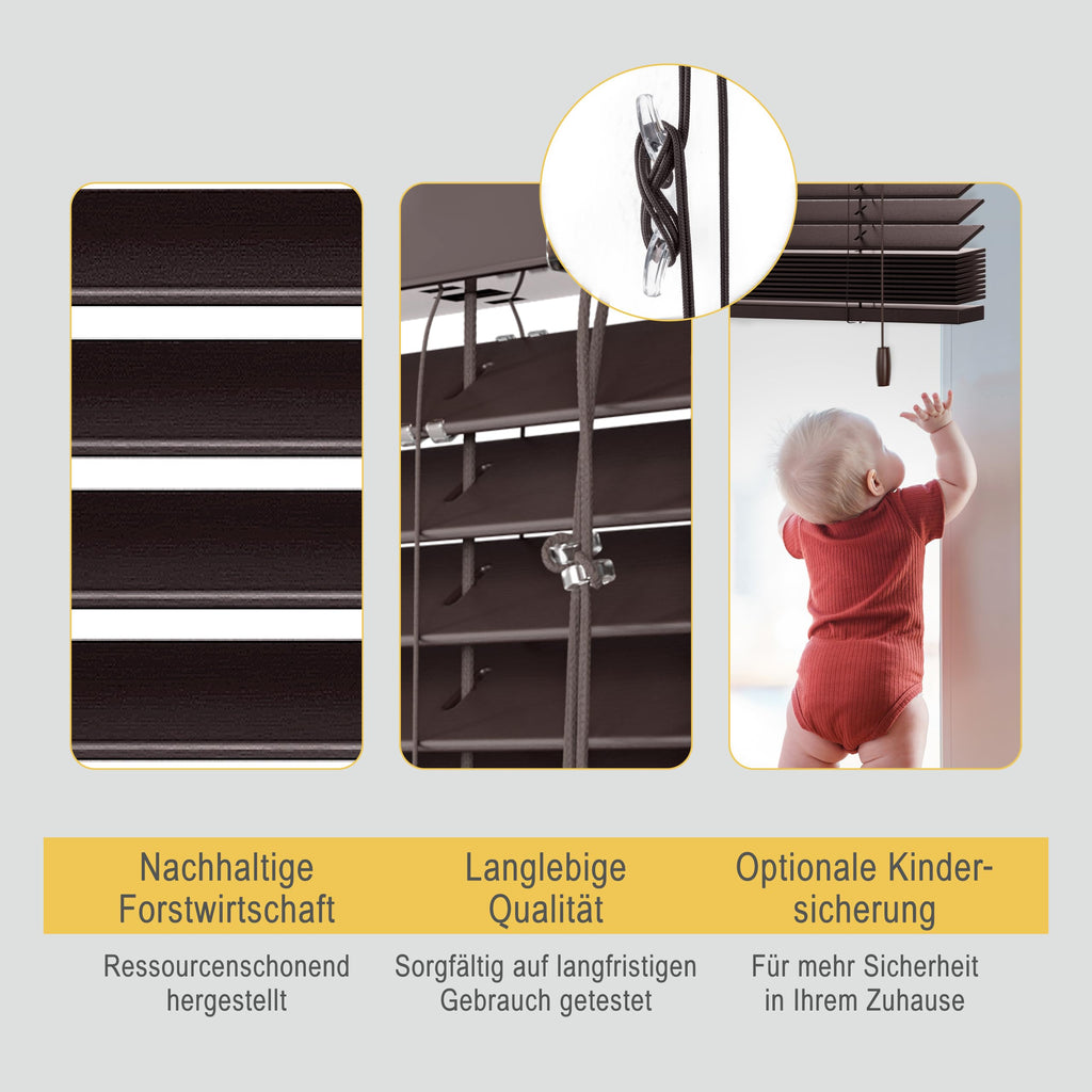Sol Royal Holzjalousie SolDecor JH3 Jalousie aus Holz