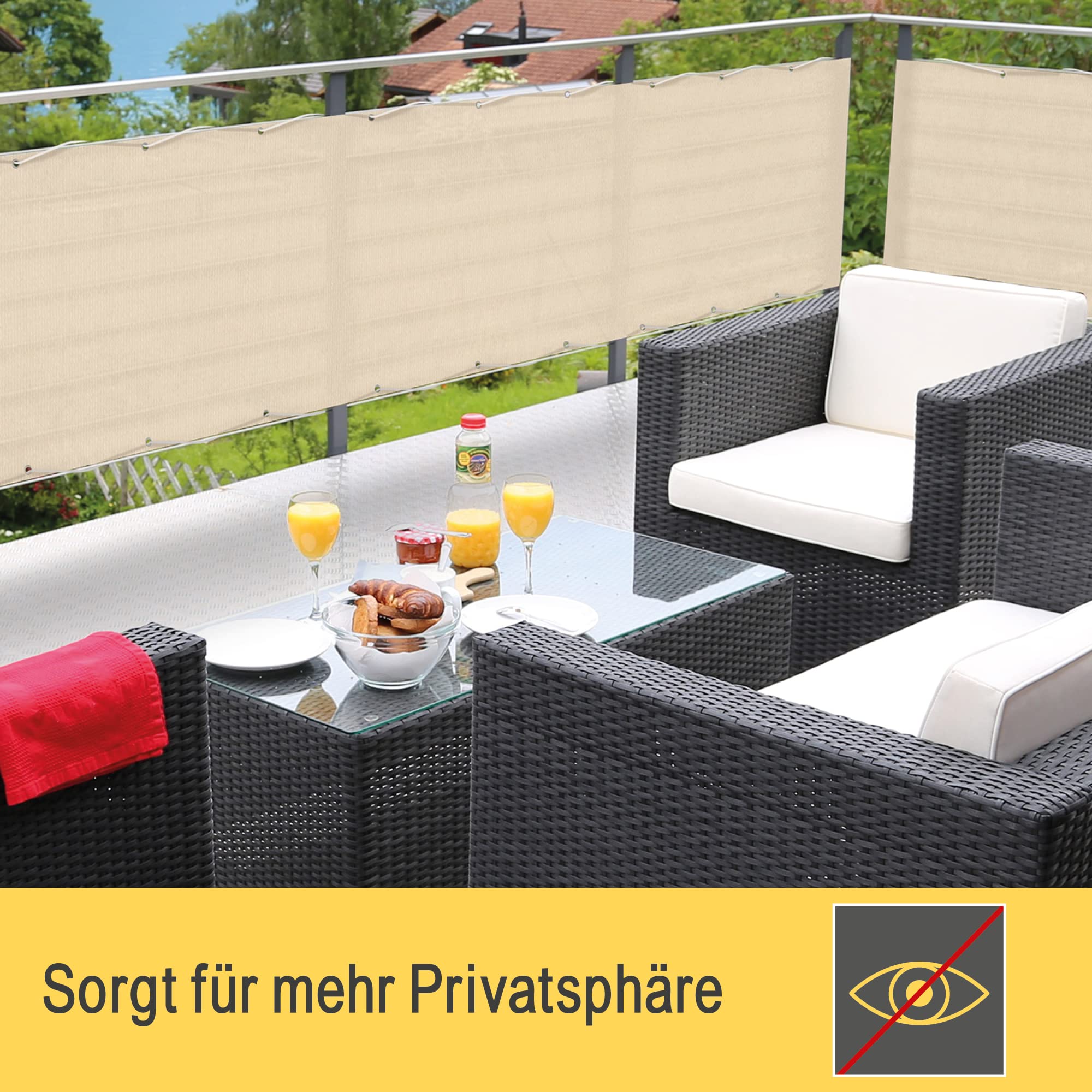 Sol Royal SolVision Balkon Sichtschutz HB2 HDPE