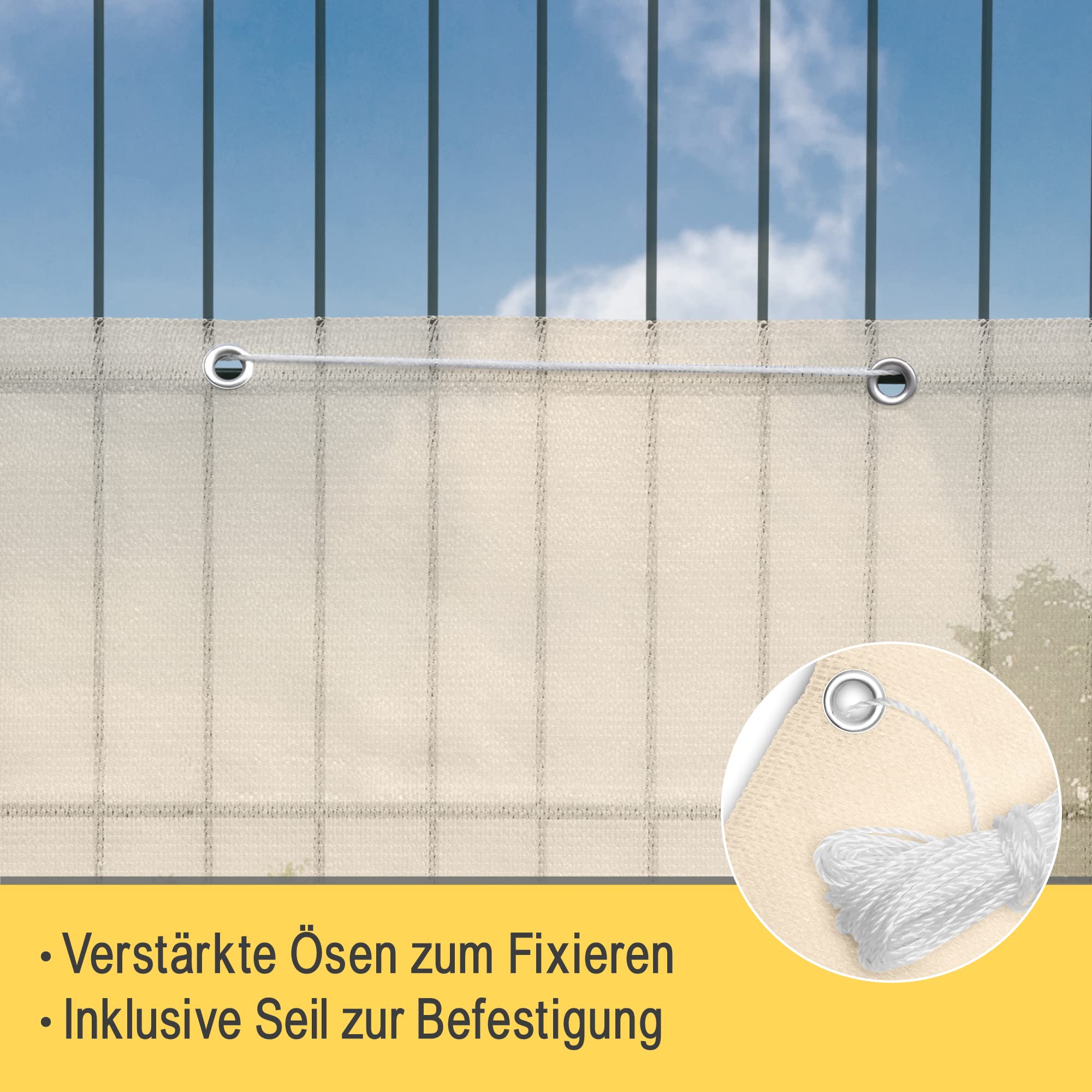 Sol Royal SolVision Balkon Sichtschutz HB2 HDPE