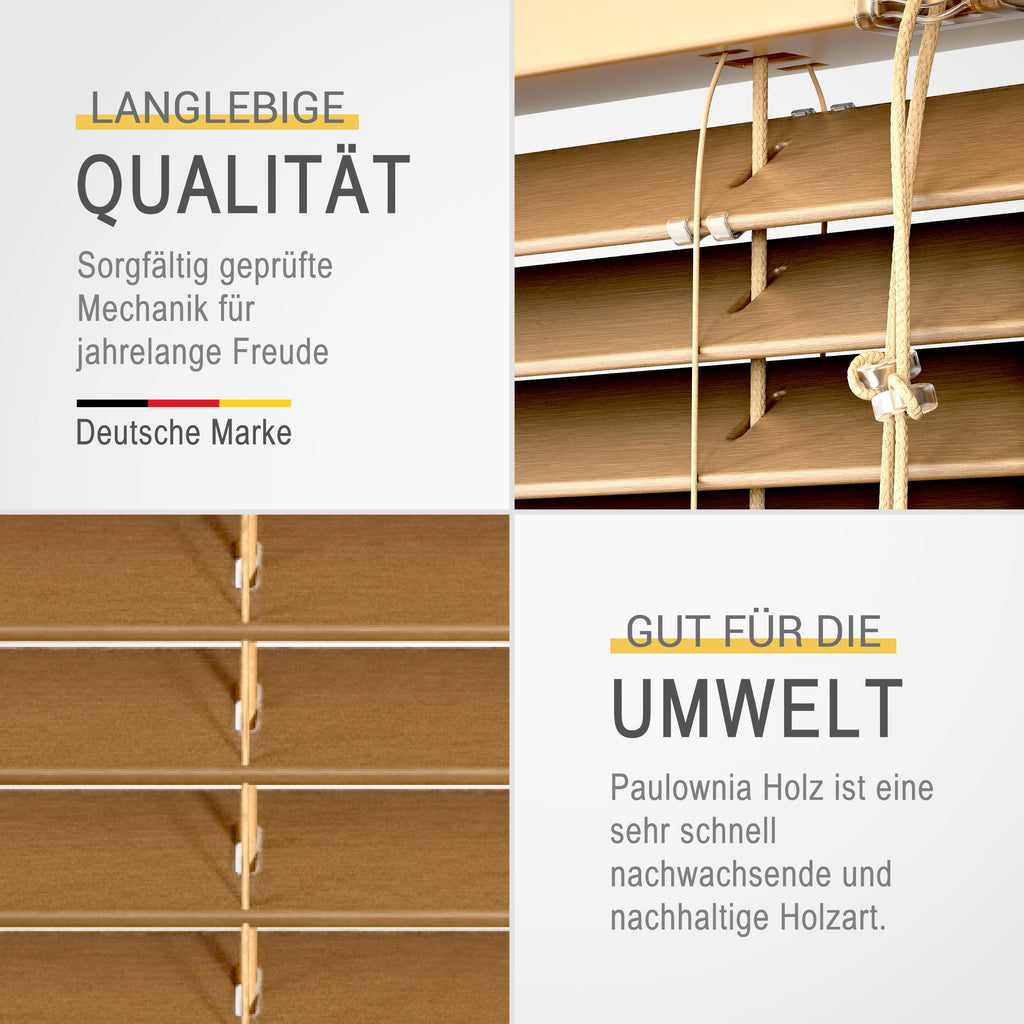 Sol Royal Holzjalousie SolDecor JH3 Jalousie aus Holz
