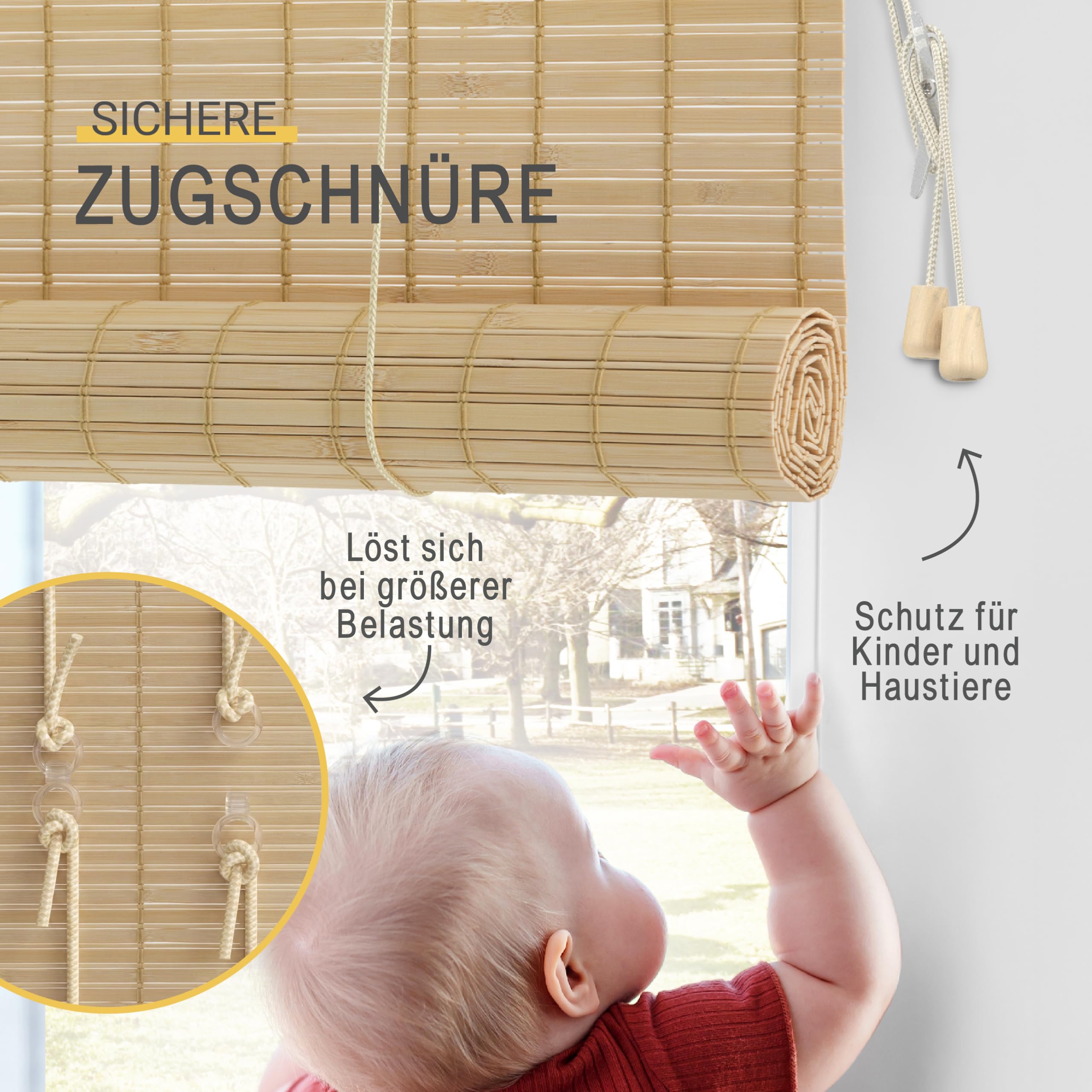 Sol Royal Bambus Rollo ohne Bohren BR7