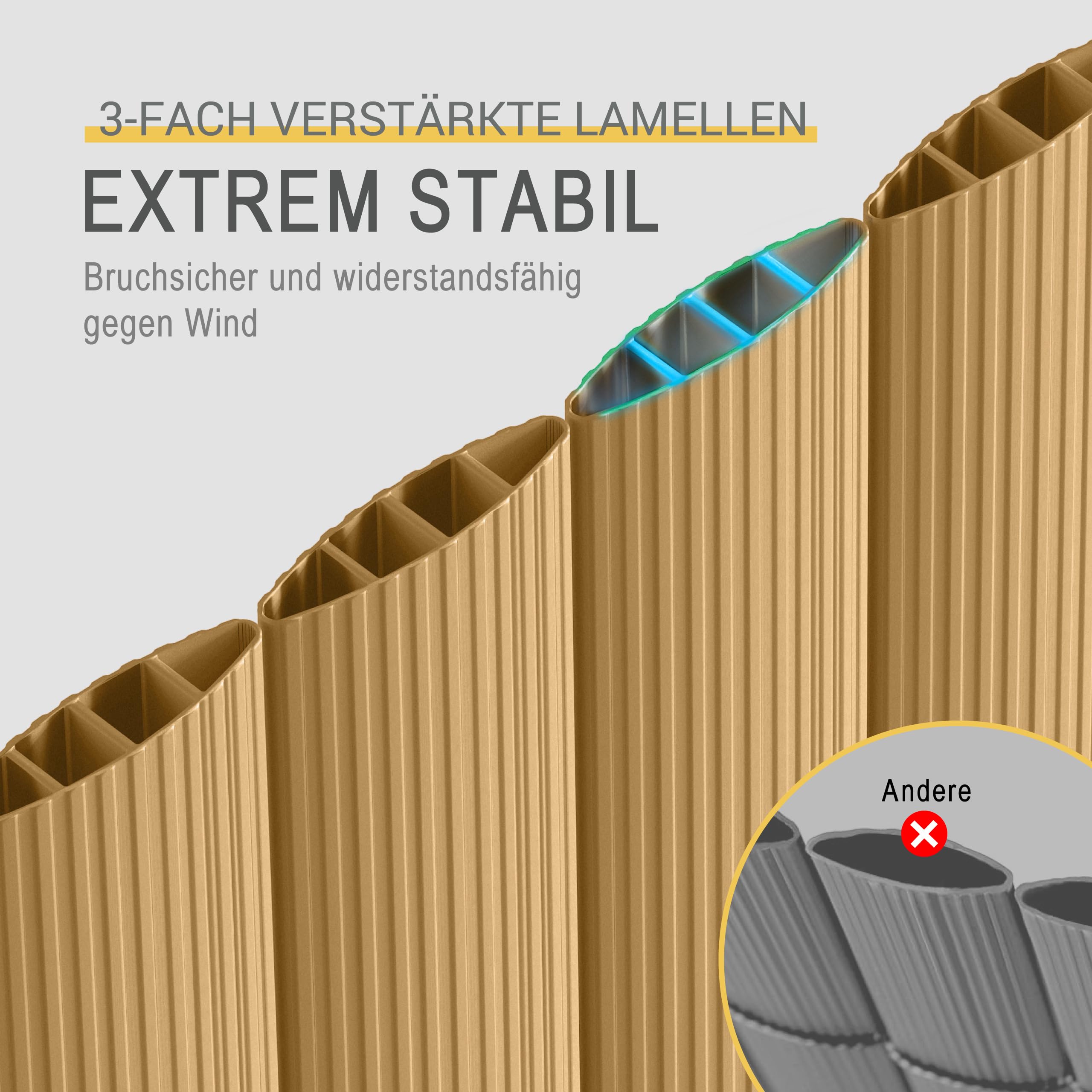 Sol Royal PVC Sichtschutzmatte Wetterfest