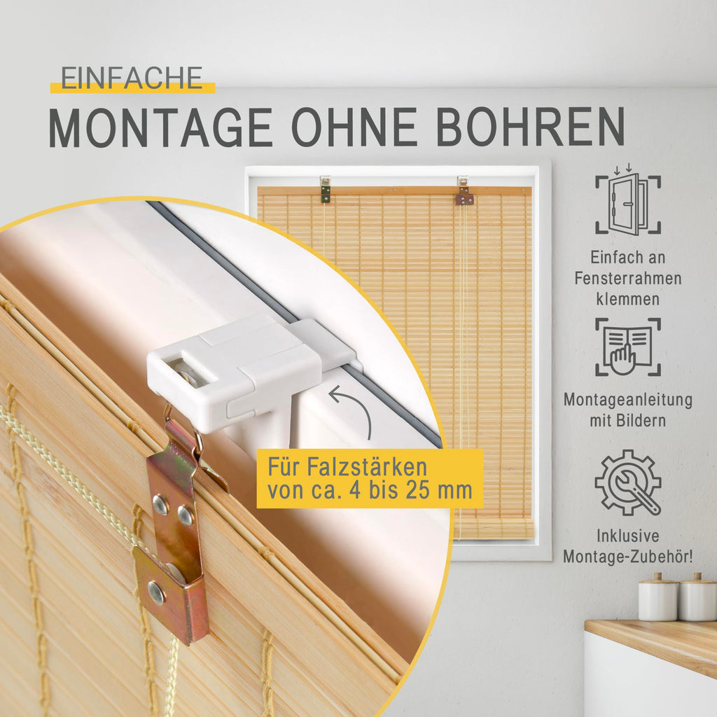 Sol Royal Bambus Rollo ohne Bohren BR7