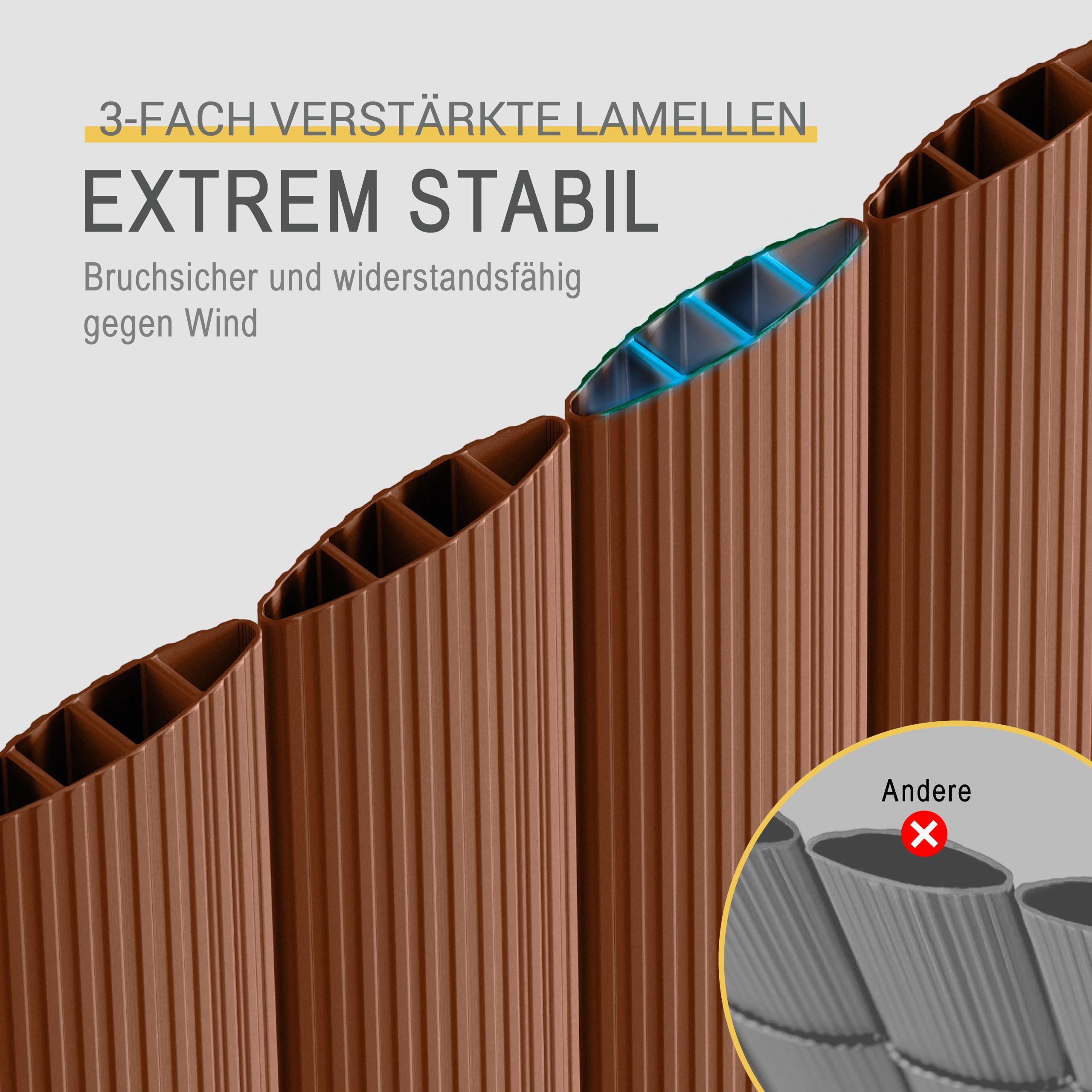 Sol Royal PVC Sichtschutzmatte Wetterfest