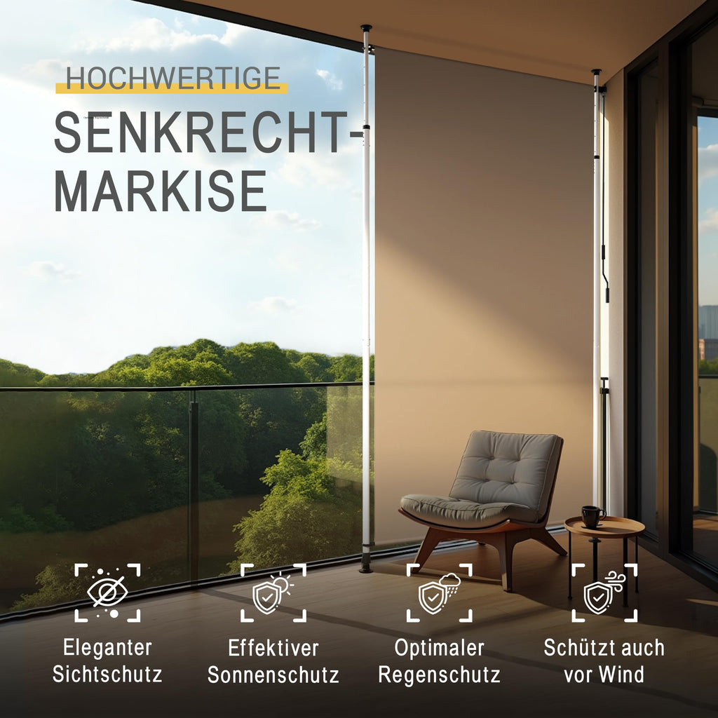 Sol Royal Klemmmarkise Senkrechtmarkise KM5