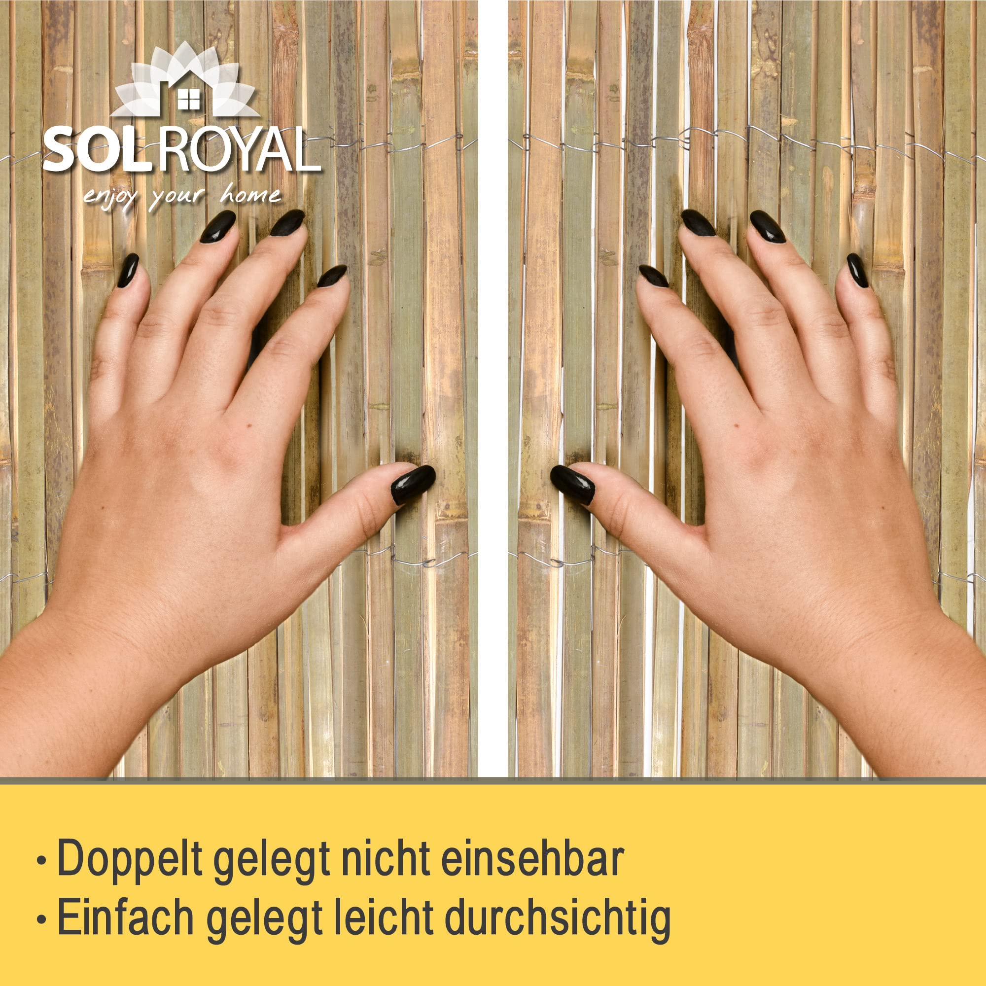 Sol Royal Split Bambus Sichtschutz - B55