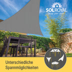 Sol Royal Sonnensegel Wasserdurchlässig HDPE HS9