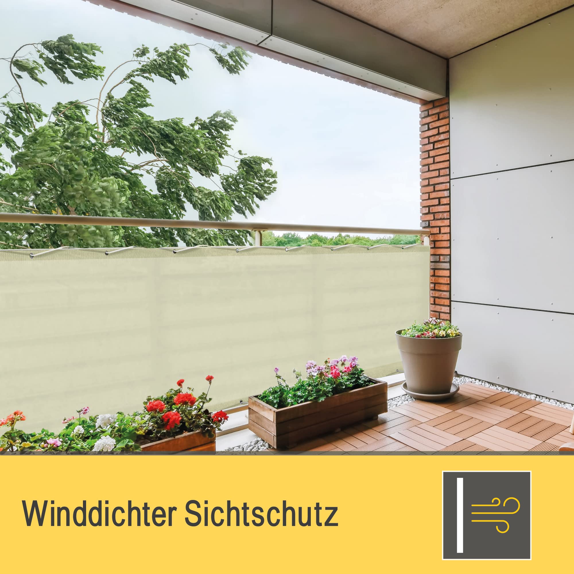 Sol Royal Balkon Sichtschutz PES SolVision PB2