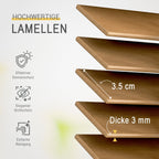 Sol Royal Holzjalousie SolDecor JH3 Jalousie aus Holz