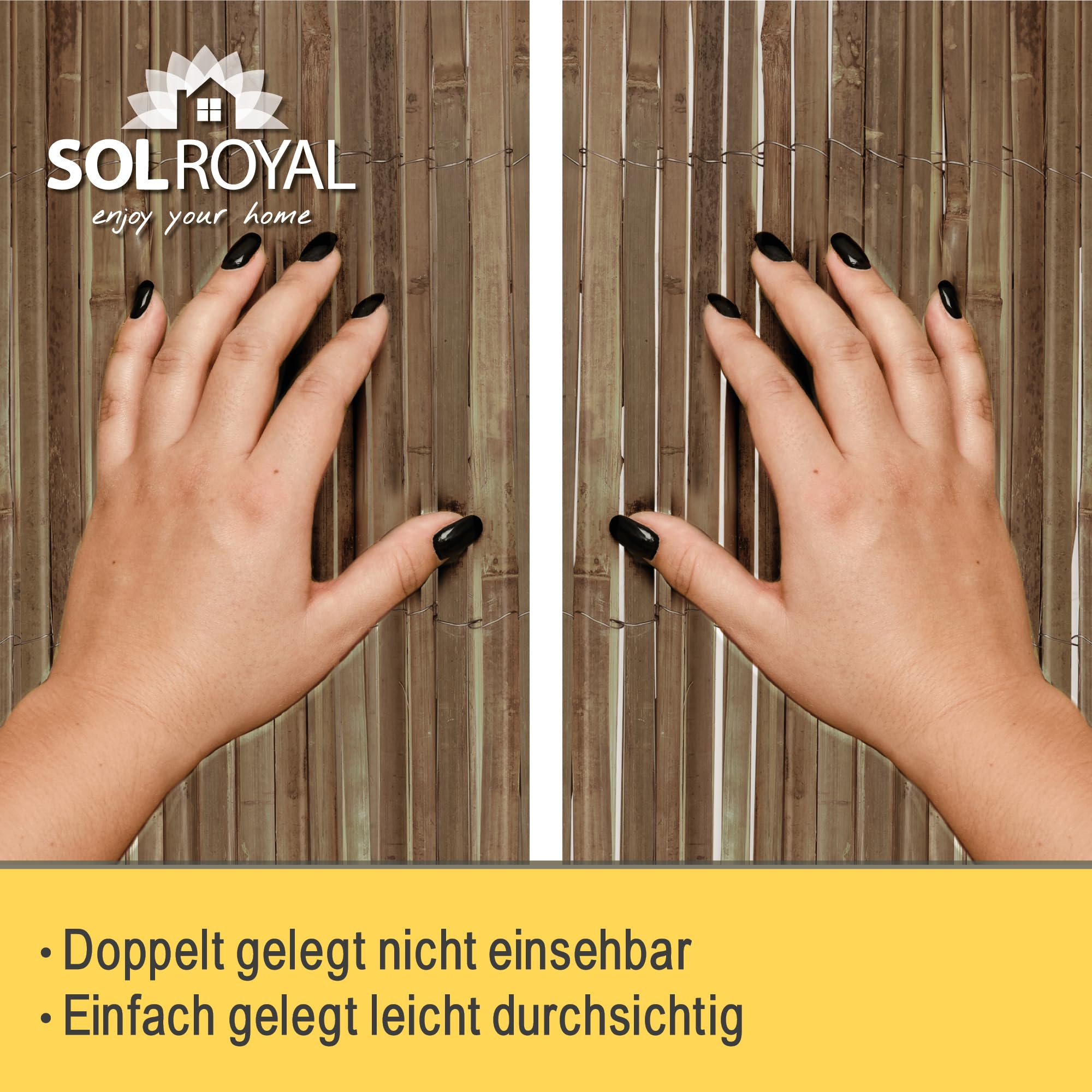 Sol Royal Split Bambus Sichtschutz - B55