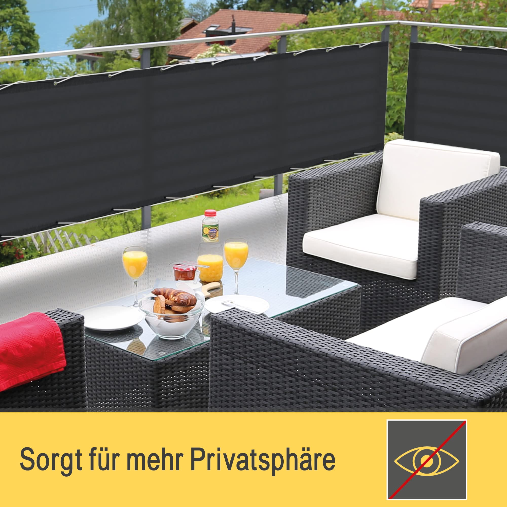 Sol Royal Balkon Sichtschutz PES SolVision PB2