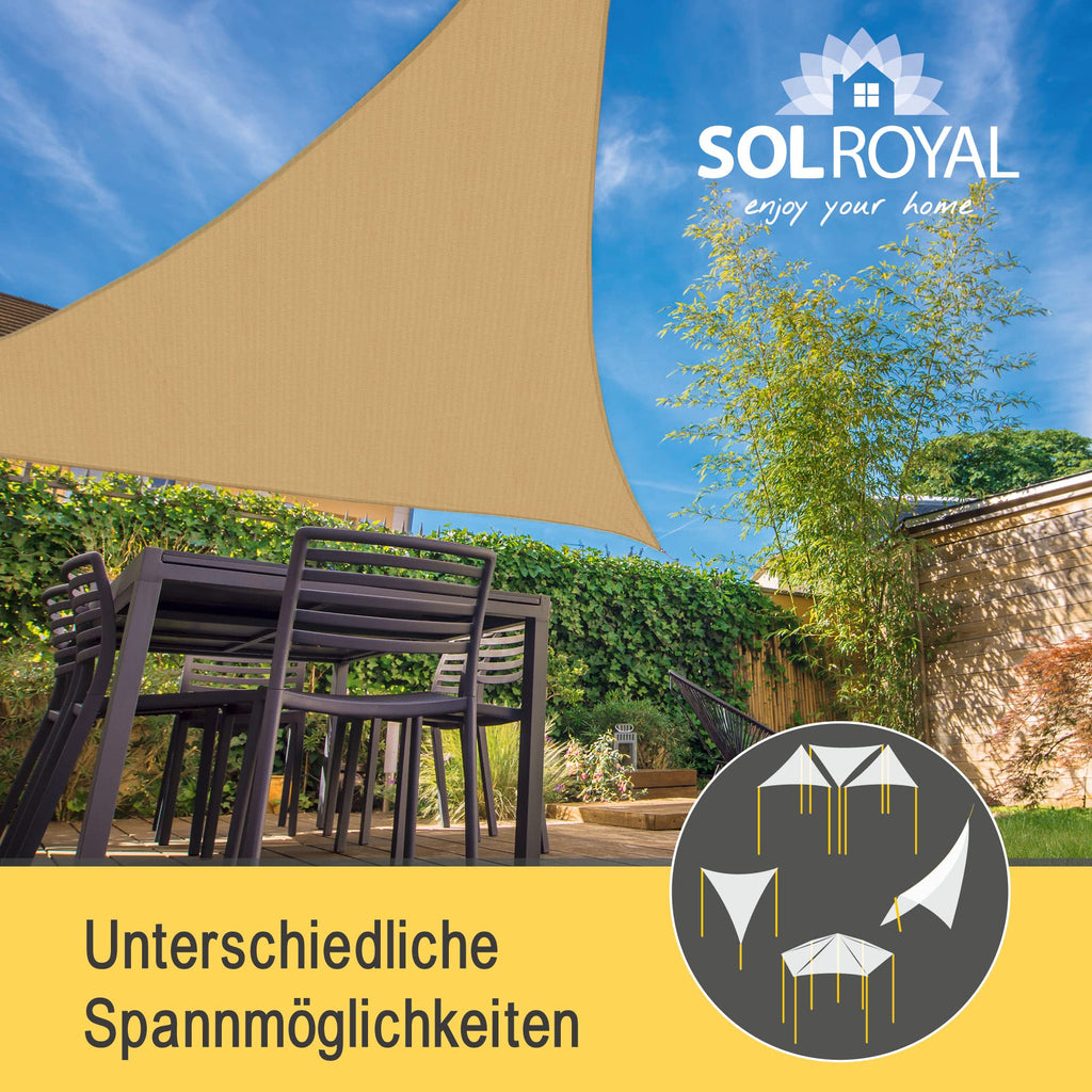 Sol Royal Sonnensegel Wasserdurchlässig HDPE HS9