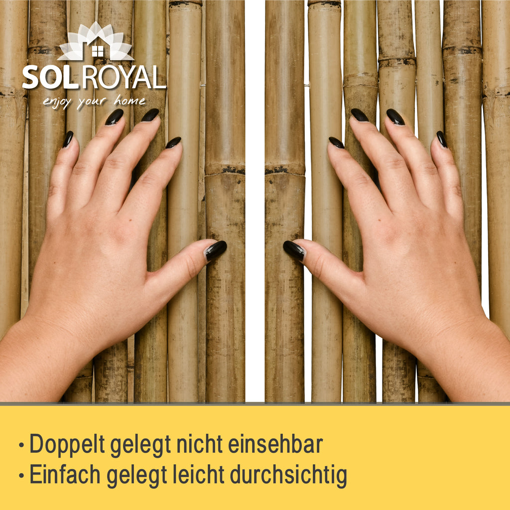 Sol Royal Bambus Sichtschutz Zaun SolVision B38