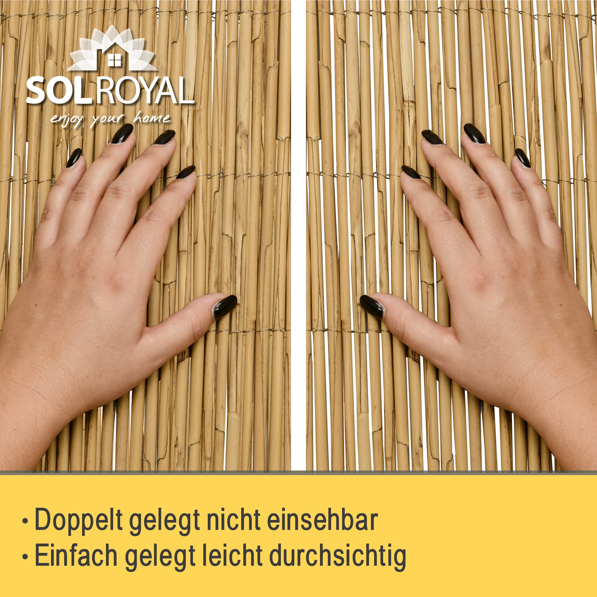 Sol Royal Schilfmatten Sichtschutz Zaun SolVision S36