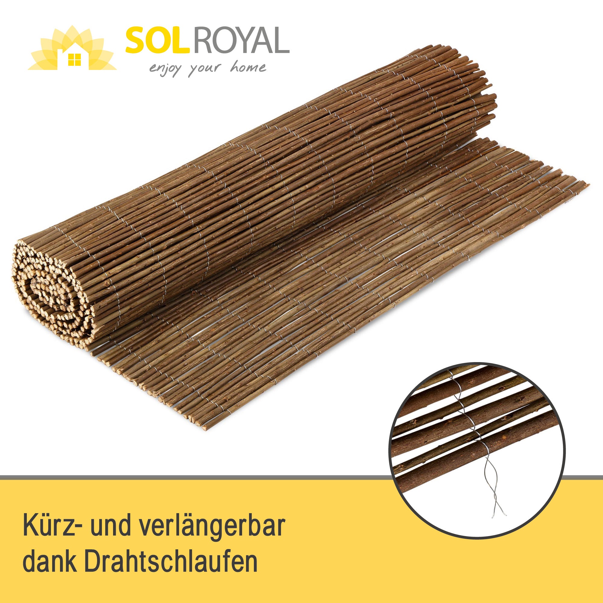 Sol Royal Weidenmatte Sichtschutz SolVision W79